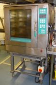 1 x Falcon 10 Grid Convectasteam Ten Steam Combi Oven With Stand - H170 x W90 x D90 cms - Ref BB177