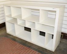 1 x Display Case In White - Dimensions: W149 x D39 x H89cm - Ref BB1172 - CL351