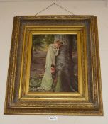 1 x Framed Picture Of A Lady By Carvers & Gilders England - Originally £148.00