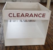A Pair Of Retail Display Storage Units - Dimensions: H90 x W100 x D100cm - Ref M472 F3 - CL351