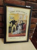 1 x Framed Print 'Tuners Oppo-turner-ty' - Dimensions: H45 x W33cm - Ref M554 BC