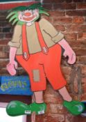 1 x Wooden Clown Painted Cut Out - Sze: 4 x 2ft - Ref BB708 - CL351 - Location: Chorley PR6