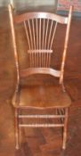 32 x Spindle Back Wooden Dining Chairs - H106 x W46 x D50 cms - Ref BB000 TF - CL351 - Location: