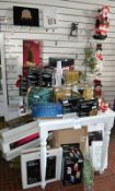 Approx 80 x Items Of Decorative Indoor & Outdoor Christmas Lighting + Giftware As Shown - Unused Sto