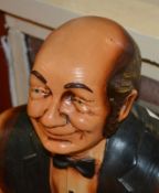 1 x Butler Statue - Old Man With Tray - Stands Approx 95 cms Tall - Ref BB651 GF - CL351 - Location: