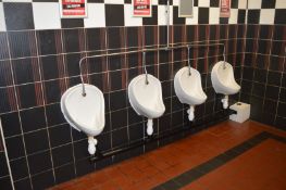 4 x Toilet Wall Urinals With Cistern - Ref BB GF - CL351 - Location: Chorley PR6The winning bidder