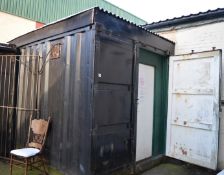 1 x Commercial 20ft Shipping / Storage Container - With Internal Lights and Air Vent Fan -