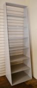 1 x Tall Shelving Unit In Grey - Dimensions: W79 x D62 x H249 - Ref M476 F3 - CL351