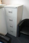1 x Filing Cabinet In Good Over All Condition - Dimensions: W46 x D62.5 x H132cm