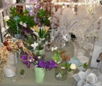 Assorted Collection of Resale Stock - Includes Approx 45 x Artificial Plants / Flowers - Ref BB981 X