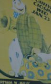 1 x Framed Circus Picture - Bertram W .Mills Circus at Olympia - 13 x 18 Inch - Ref BB720 - CL351 -