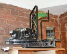 1 x Set of Vintage Avery Weighing Scales With Various Large Weights - H54 x W70 x D44 cms - Ref BB58