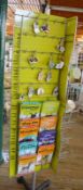 1 x Retail Carousel Display Stand With Approx 70 x Pet Keyrings, Beware of the Dog Signs, Dog Mugs a