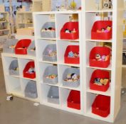 4 x White Cube Shelf Units - Ref BB000 GFF - CL351 - Location: Chorley PR6 Please note that the