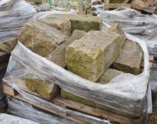 2 x Pallets of Approx 26 x Large Stones For Garden Rockery Displays or Garden Ponds - BB000 OS - CL3