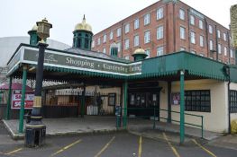 1 x Botany Bay External Door Entrance Canopy Ornate Pillars, Timber Frame Roof and Five Turrets - Re