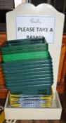 Approx 40 x Shopping Baskets and Basket Station - Ref BB1771 2F - CL351 - Location: Chorley PR6