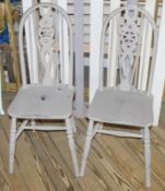 2 x French Shabby Chic Style Dining Chairs - Unused - Ref BB1558 GFF - CL351 - Location: Chorley PR6