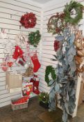 Approx 100 x Assorted Items Of Christmas Resale Stock - Selection As Shown, Mostly Decorations And A