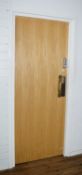 1 x Internal Door With Keycode Lock, Soft Closer and Brass Handle - 204 x W82.5 x 4cm - Ref BB1776