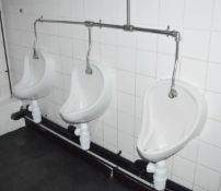 3 x Toilet Wall Urinals With Cistern - Ref BB TF - CL351 - Location: Chorley PR6The winning bidder