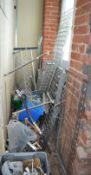 Assorted Job Lot Of Metal Work Including Shelving / Hooks / Rails - Selection As Shown - Ref M494 F3