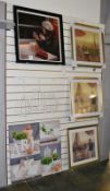 5 x Framed Art Prints (Mostly 65 x 65cm) and 2 x Hanging Ornaments - Unused Stock - Ref BB932 XS - C