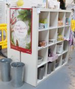2 x White Cube Shelf Units - Ref BB000 GFF - CL351 - Location: Chorley PR6 Please note that the