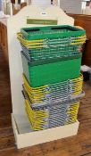 35 x Shopping Baskets And Stand - Ref M489 F3 - CL351 - Location: Chorley PR6