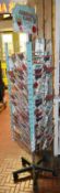 1 x Retail Carousel Display Stand With Approx 88 x Christmas Cards - Ref BB988 XS - CL351 - Location