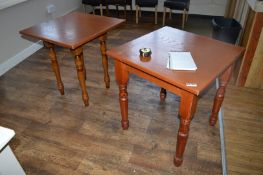 3 x Square Wooden Tables Suitable For Use in Cafes - 68 x 68 cms - Ref BB1800 GF - CL351 - Location: