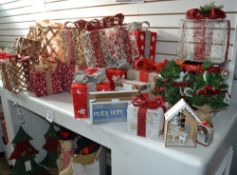 Approx 40 x Assorted Items Of Christmas Resale Stock - Selection As Shown, Mostly Decorative Parcels