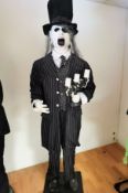 1 x Life Size Battery Operated Halloween Zombie - Dimensions: 2000 x 650 mm - CL355 - Location: Grea