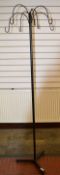 1 x Metal Coat Stand In Black - 183cm High - Ref BB919/KS - CL351 - Location: Chorley PR6