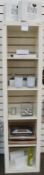 1 x White Cube Shelf With Approx 18 x Various Homeware Items - Ref BB1545 GFF - CL351 - Location: Ch