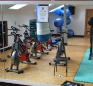 2 x Fitness Studio Mirrors - Pair of - Dimensions: H155 x L180cm - Ref: J2014/1FDS - CL356 -