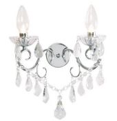 1 x Ex Display 2 Light Wall Fitting for Bathroom - CL364 - Ref: PAL Edin/3 12462 - Location: Altrinc