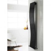 1 x Hudson Reed Hudson Reed Black Revive Wave Designer Radiator - New & Boxed Stock - Ref: HLB95 - C