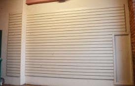 12 x Sections of Slat Wall in White - Various Sizes - Ref BBST - CL351 - Location: Chorley PR6