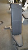 1 x Adjustable Weights Bench - Dimensions H130 x L110 x W70cm - Ref: J2083/GFG - CL356 - Location: