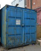 1 x Commercial 20ft Shipping / Storage Container - With Internal Shelving - H256 x L900 x W243 cms -