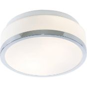 1 x Flush Light Flush Ceiling Light Polished Chrome - New Boxed Stock - CL364 - Ref: PAL Edin/1 7039
