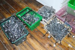 Large Collection of Slat Wall Rails - Various Styles and Sizes Included - Supplied in 14 Boxes -