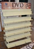 1 x DVD Display Stand - Dimensions: W106 x H133 (inc Title Card) x D65cm - Ref M498 F3 - CL351