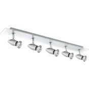 1 x Ex Display Saturn 5 Light Ceiling Spotlight Polished Chrome - CL364 - Ref: ERP2-12690 - Location