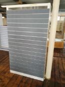 1 x White Gloss Shelf Unit With Reverse Slat Wall - H190 x W105 x D40 cms Ref M559 F3 - CL351 -