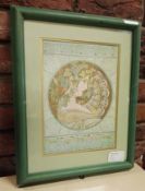 1 x Framed Print Of 'Ivy' By Alphonse Mucha - Ref M555 - Dimensions: H50 x 41cm - CL351