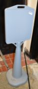 1 x Waterbase Notice Signs - Grey Plastic Suitable For Indoor or Outdoor Use - Height 120 cms -