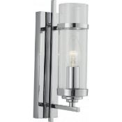 1 x Milo 1 Light Switched Wall Light Polished Chrome - New Boxed Stock - CL364 - Ref: PAL Edin/1 309