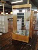 1 x Display Unit With Mirrored Back - Shelves Not Included - H207 x W102 x D46 cms - M543 3F - CL351